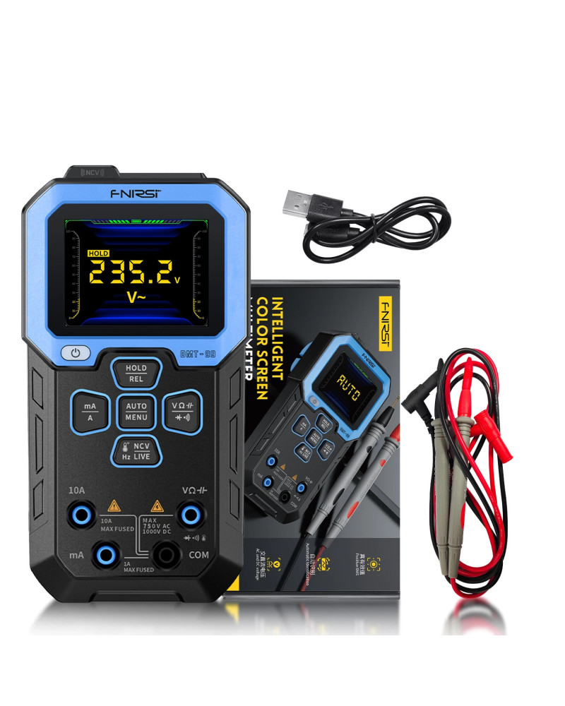 FNIRSI DMT-99 Digital Multimeter 9999 Counts Smart Professional Tester