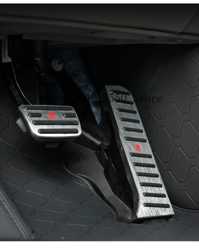 Cubierta de Panel de freno de Gas Interior de coche, pegatina de aleac