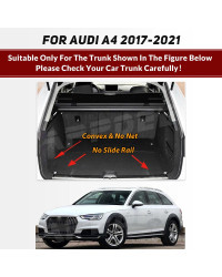 Alfombrilla de maletero de cobertura completa automática para Audi A4 B9 5-Seat 2017-2022 21 20 19 18, almohadilla de cubierta d