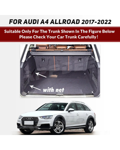 Alfombrilla de maletero de cobertura completa automática para Audi A4 B9 5-Seat 2017-2022 21 20 19 18, almohadilla de cubierta d