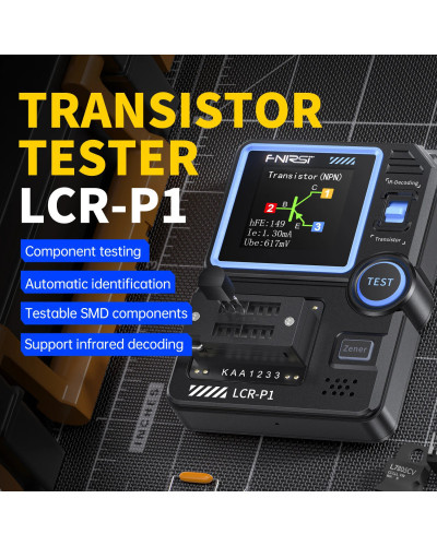 FNIRSI LCR-P1 Transistor Tester Multimeter Diode Triode Capacitance Re