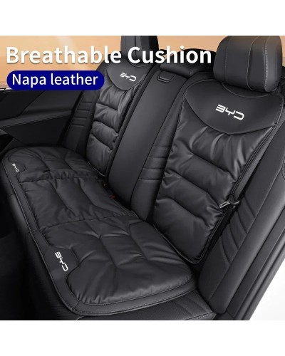 Funda para asiento trasero delantero de coche, cojín de cuero de terci