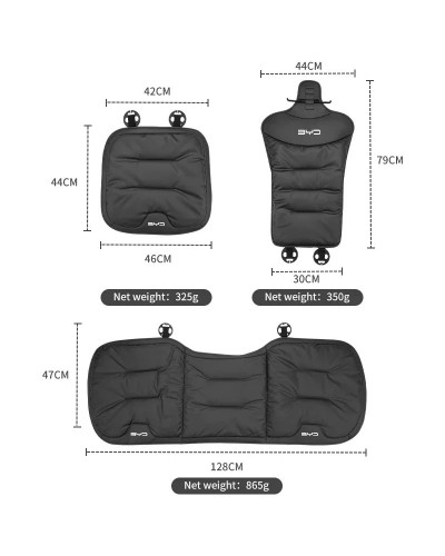 Funda para asiento trasero delantero de coche, cojín de cuero de terci