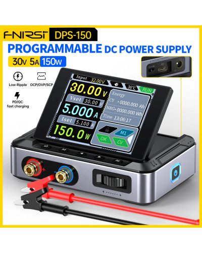 FNIRSI DPS-150 Programmable CNC DC Power Supply 30V 5A Adjustable Volt