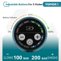 YOFIDRA-Nettoyeur haute pression électrique sans balais, 3500W, 200 bars, 6 en 1, odorà eau de lavage de voiture, odorpulvérisat