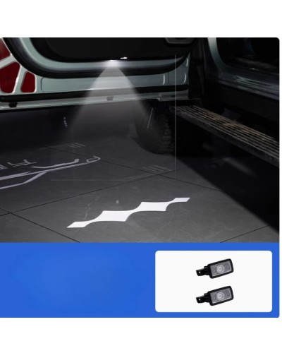 Luz LED de bienvenida para puerta de coche HD sin decoloración, acceso