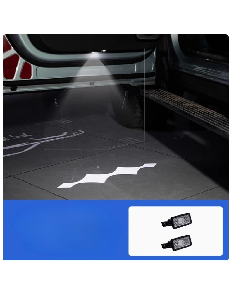 Luz LED de bienvenida para puerta de coche HD sin decoloración, acceso