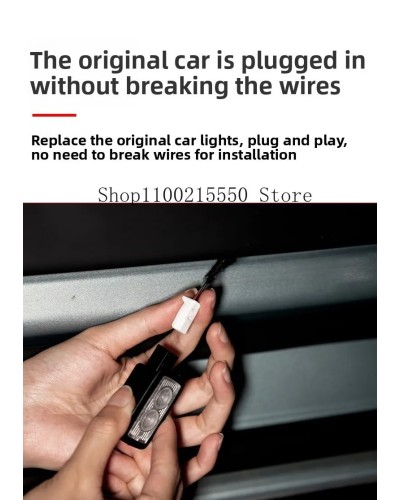 Luz LED de bienvenida para puerta de coche HD sin decoloración, acceso