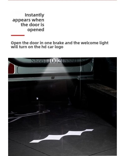 Luz LED de bienvenida para puerta de coche HD sin decoloración, acceso