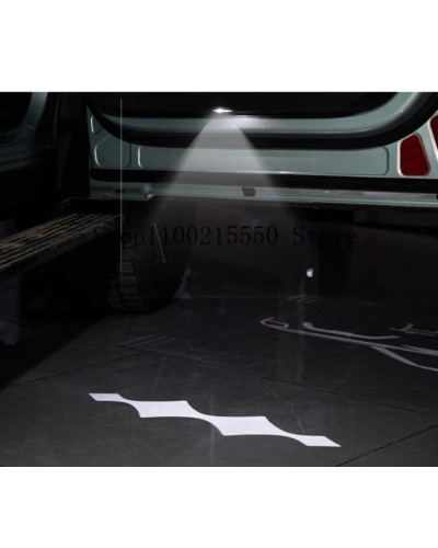 Luz LED de bienvenida para puerta de coche HD sin decoloración, acceso