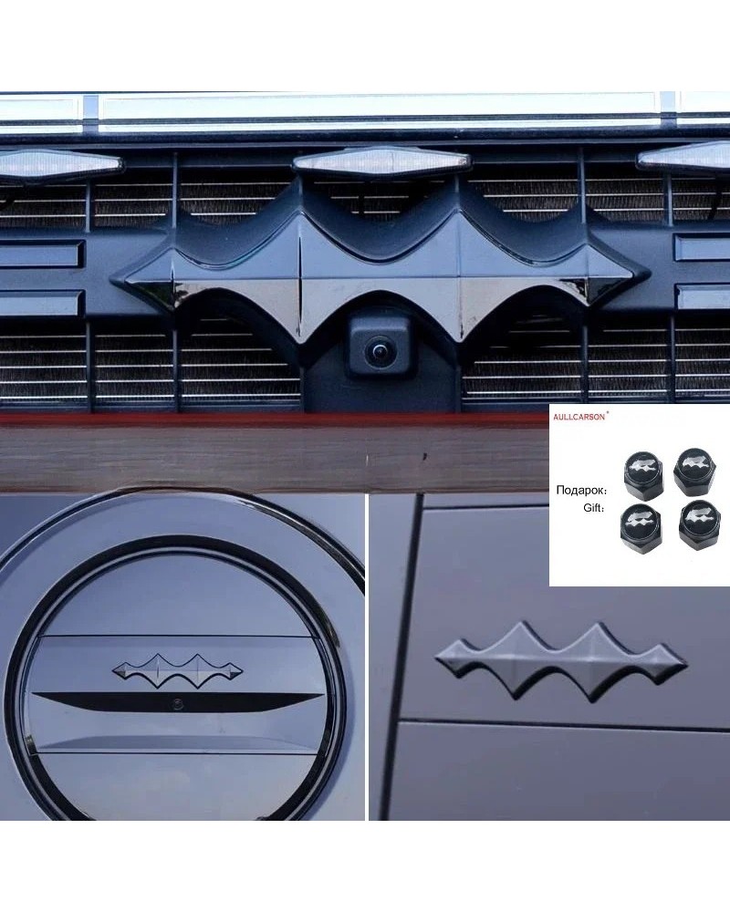 Pegatinas de emblema de coche para BYD Leopard 5/8, maletero delantero