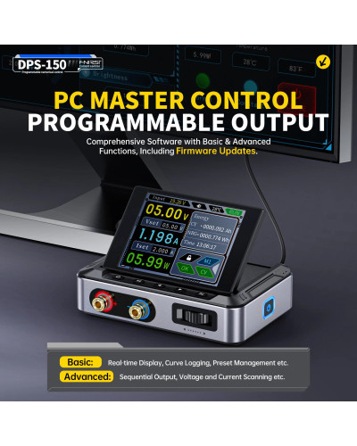 FNIRSI DPS-150 Programmable CNC DC Power Supply 30V 5A Adjustable Volt