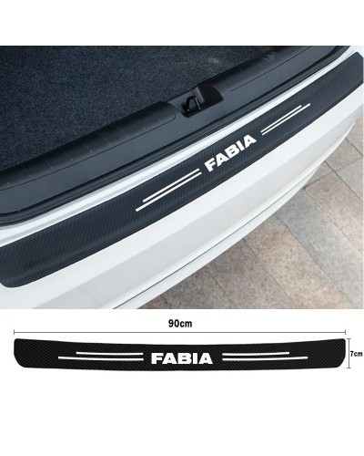 Pegatina de cuero de fibra de carbono para maletero de coche, placa pr