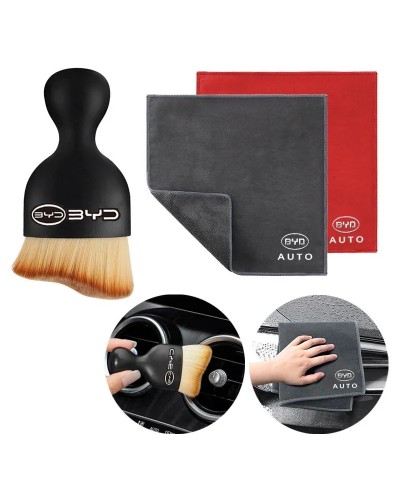 Toalla de microfibra para lavado de coches + cepillo de limpieza para 