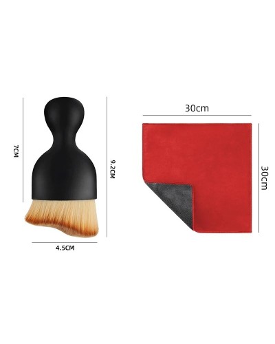Toalla de microfibra para lavado de coches + cepillo de limpieza para 