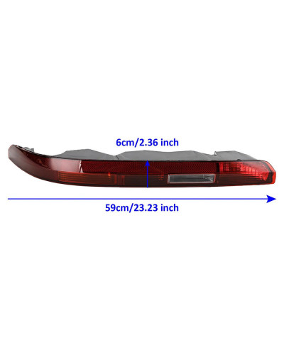 Luz de freno de parachoques trasero para coche, lámpara antiniebla con 4 orificios, Compatible con Audi Q7 2016-2019 4M0945095 4