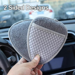 1-4pcs Soft Car Washing Gloves Cleaning Brush Double Side Microfiber Car Wash Mitt Sponge Multifunction Waxing Cleaning Tools