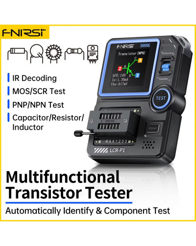 FNIRSI LCR-P1 Transistor Tester Diode Triode Capacitance Resistance Me