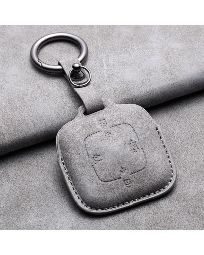 Funda de cuero para llave remota de coche, 4 botones, para Zeekr 001X2