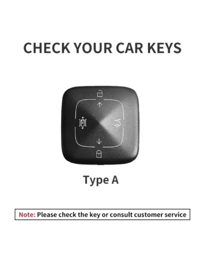 Funda de cuero para llave remota de coche, 4 botones, para Zeekr 001X2