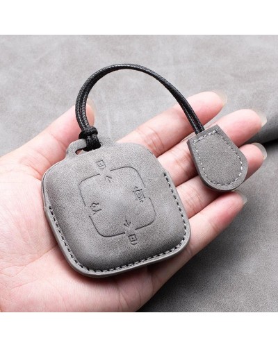 Funda de cuero para llave remota de coche, 4 botones, para Zeekr 001X2