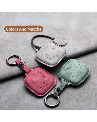 Funda de cuero para llave remota de coche, 4 botones, para Zeekr 001X2