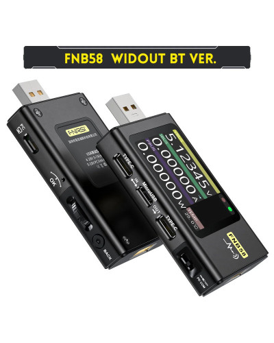 FNIRSI-FNB58 USB Tester Voltmeter Ammeter TYPE-C Fast Charge Detection