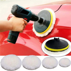 3/4/5/6/7 inch wool polishing pad 3 Pcs/lot Car Waxing Sponge Disk Wool Wheel Auto Paint Care Polisher Discs Car Cleaning Tools