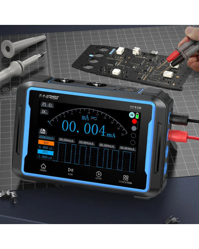 FNIRSI 2C53P Touch Screen Digital Oscilloscope+Multimeter+Signal Gener