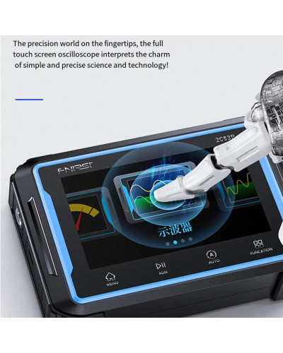 FNIRSI 2C53P Touch Screen Digital Oscilloscope+Multimeter+Signal Gener