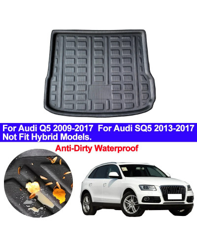 Alfombrilla para maletero trasero de coche, bandeja de carga, forro de maletero, Protector de suelo para AUDI Q5 2009 2010 2011 