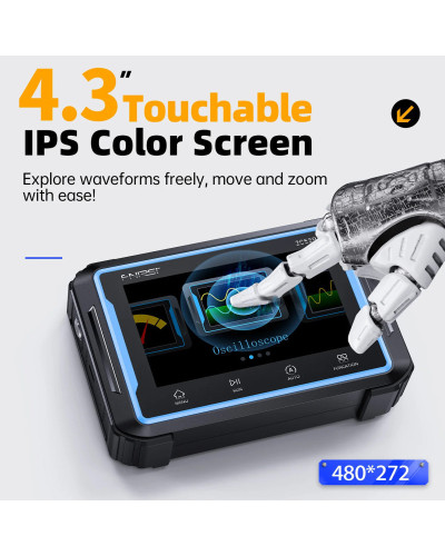 FNIRSI 2C53P Touch Screen Portable Digital Oscilloscope Multimeter Sig