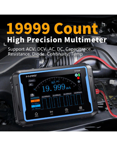 FNIRSI 2C53P Touch Screen Portable Digital Oscilloscope Multimeter Sig