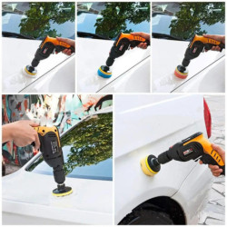 3 Inch Car Polishing Pad Sponge Car Polisher Waxing Pads Wool Wheel Buffing Kit for Car Polisher Drill Adapter Removes Scratches