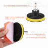 3 Inch Car Polishing Pad Sponge Car Polisher Waxing Pads Wool Wheel Buffing Kit for Car Polisher Drill Adapter Removes Scratches