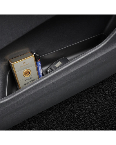 Caja de almacenamiento para ranura de puerta de coche, TPE estuche de plástico, decoración Interior, accesorios de modificación 