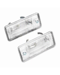 Par de luces de matrícula 8E0807430A 8E0807430B aptas para Audi A3 A4 A5 A6 C6 A8 D3 Q7 RS4