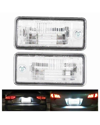 Par de luces de matrícula 8E0807430A 8E0807430B aptas para Audi A3 A4 A5 A6 C6 A8 D3 Q7 RS4