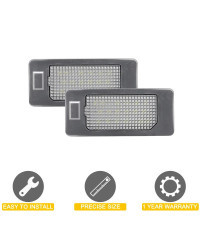 Lámpara de matrícula LED de 12V para Audi A1 A4/B8 A5/S5 A6/S6 A7 Q5 TT TTS RS5 TTRS, montaje de luz de matrícula blanca