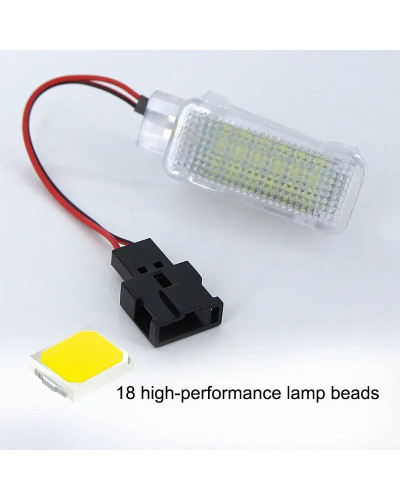 Lámpara LED para Interior de coche, luz de asiento para Audi A2, A3, S3, A4, B5, B6, B7, B8, RS4, A5, S5, A6, S6, C5, C6, A7, A8