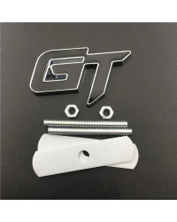 Logotipo GT de Metal 3D para coche, emblema de parrilla delantera y trasera, calcomanías adhesivas para Ford, Honda, Toyota, Aud