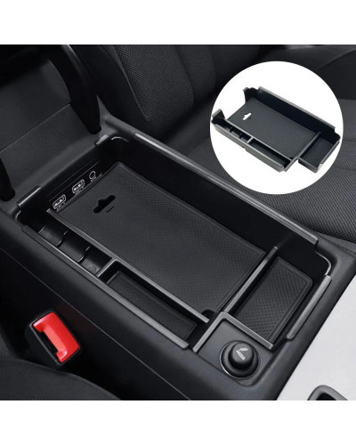 Caja de almacenamiento para reposabrazos central de coche, accesorio para Audi A4, B9, A5, S4, S5, consola, guante, bandeja, sop