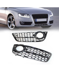 Rejilla de parachoques delantero para coche, cubierta de luz antiniebla delantera para Audi A5 Coupe/Sportback 2008, 2009, 2010,