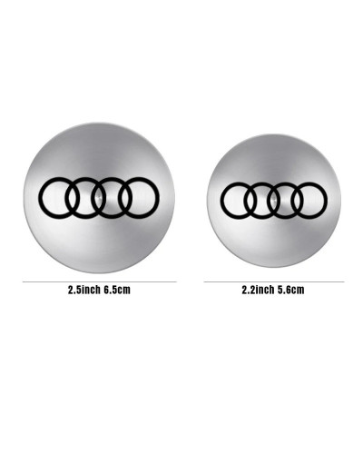 Pegatina con emblema para tapa de cubo de rueda, decoración de coche para AUDI A3, A4, B7, B8, B9, A5, A6, A7, A8, Q1, Q2, Q3, Q