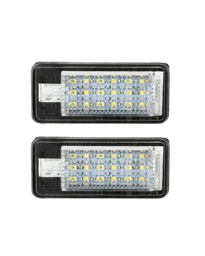 Luz LED para matrícula de coche, lámpara Canbus sin errores para Audi A3, A4, S4, RS4, B6, B7, A6, RS6, S6, C6, S5, Q7, A8, S8 A