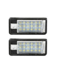 Luz LED para matrícula de coche, lámpara Canbus sin errores para Audi A3, A4, S4, RS4, B6, B7, A6, RS6, S6, C6, S5, Q7, A8, S8 A