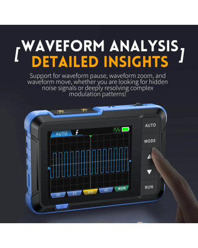 FNIRSI DSO153 Digital Portable Oscilloscope Signal Generator 2in1 1MHz