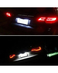 Luz LED para matrícula de coche, lámpara Canbus sin errores para Audi A3, A4, S4, RS4, B6, B7, A6, RS6, S6, C6, S5, Q7, A8, S8 A