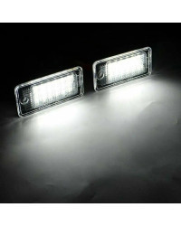 Luz LED para matrícula de coche, lámpara Canbus sin errores para Audi A3, A4, S4, RS4, B6, B7, A6, RS6, S6, C6, S5, Q7, A8, S8 A