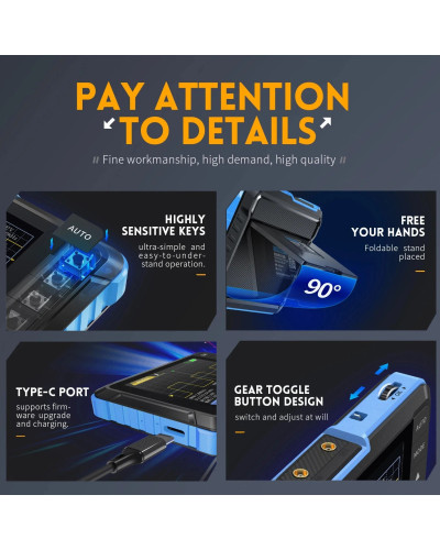 FNIRSI DSO153 Digital Portable Oscilloscope Signal Generator 2in1 1MHz